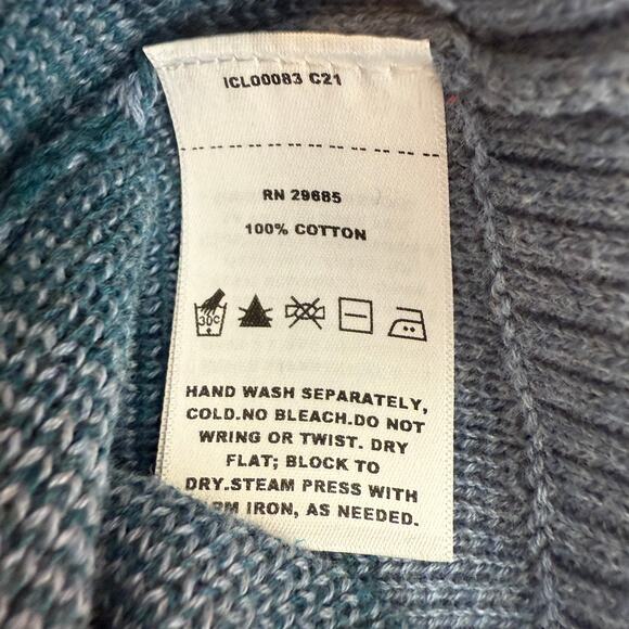 NWT Pendleton Womens Raglan 100% Cotton Tribal Ethnic Grey/Orange Sweater Small - Picture 8 of 9